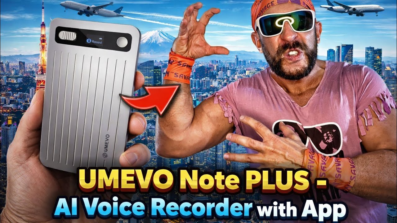 UMEVO Note PLUS - AI Voice Recorder with App Control : AI Transcription, Summarization & Mind Maps