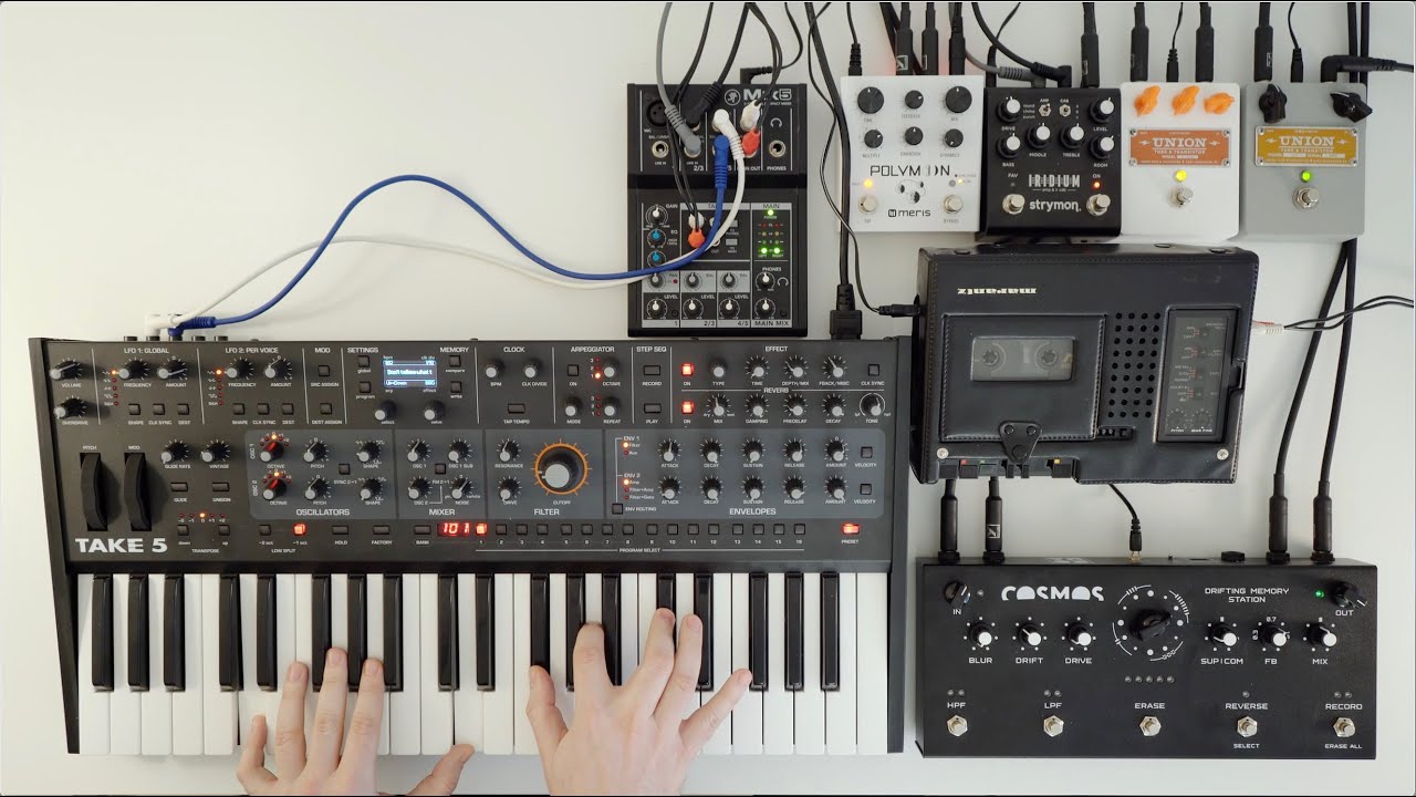 Ambient jam w/ Soma Cosmos, Take 5, Polymoon, Marantz cassette tape piano, and guitar