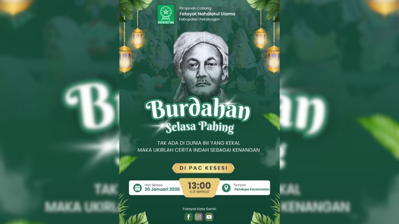 BURDAHAN SELASA PAHING PAC KESESI | PC FATAYAT NU KABUPATEN PEKALONGAN