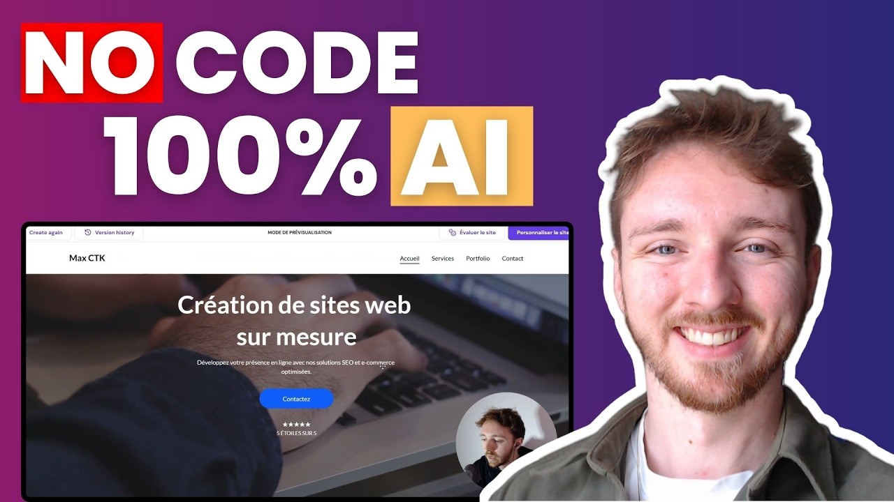 CHALLENGE : Cr&eacute;er un site de service en ligne en 5 min gr&acirc;ce &agrave; l'Intelligence Artificielle IA