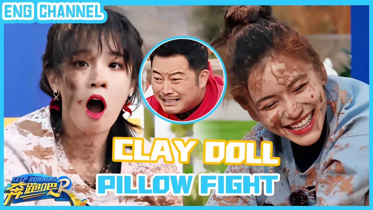 Mud pillow fight! YUQI versus Angelabbay~|Keep Running S9|CLIP|EP5