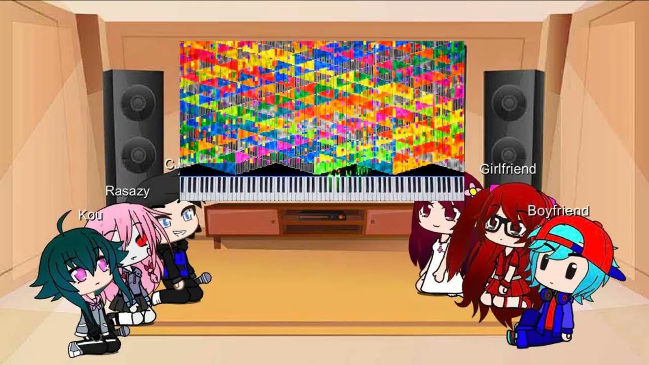 (Gacha club) Friday Night Funkin Reacts To Rush E 2(Sub Thai Version)