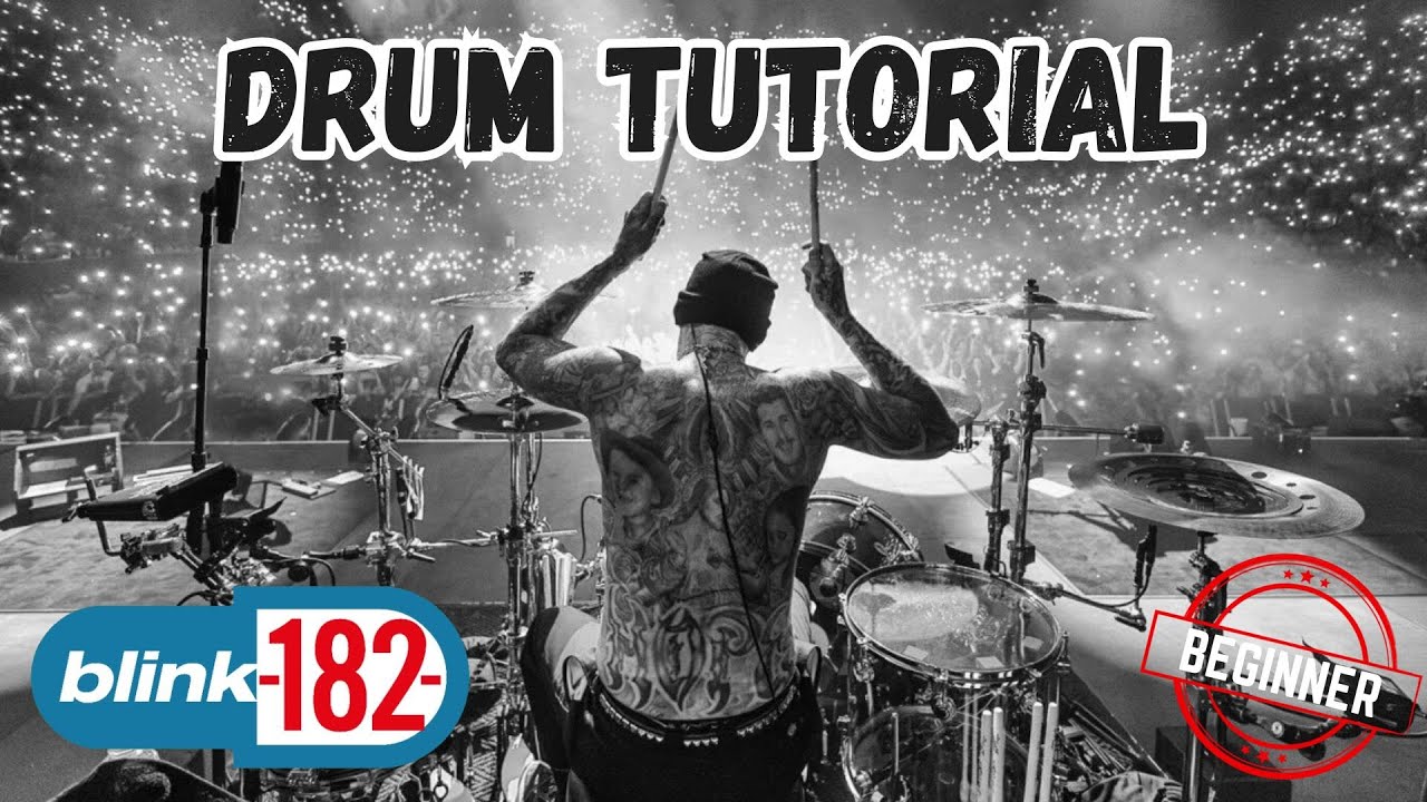 🥁 Blink-182 Drums Simplified!  How to play I Miss You for a beginner drummer!