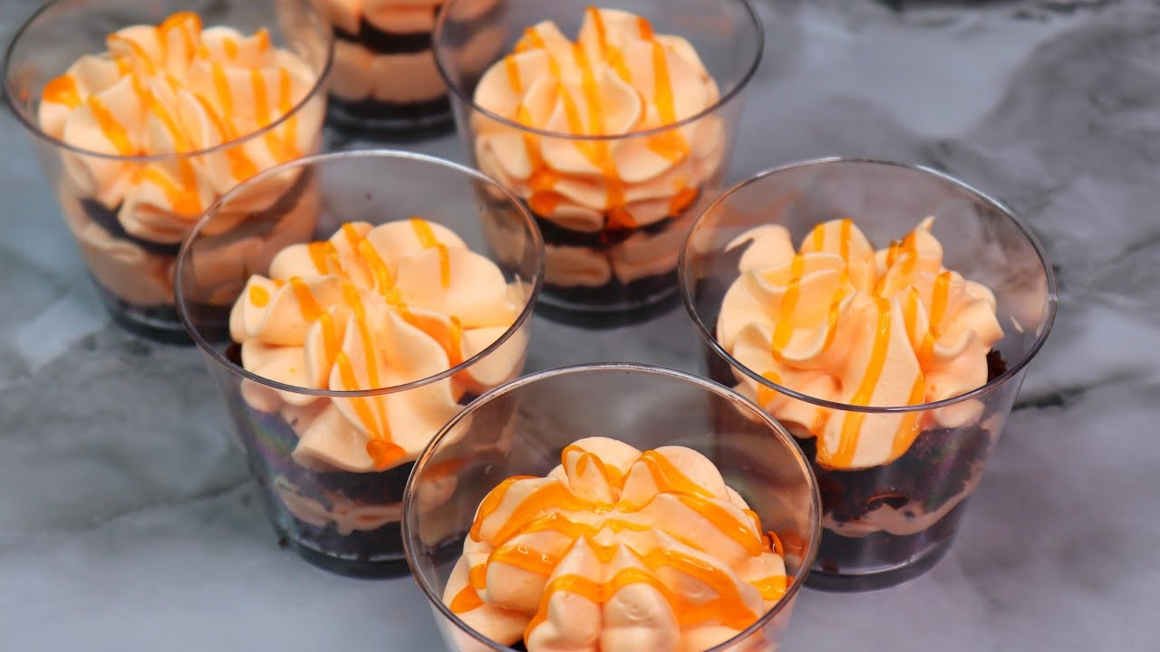 ঈদ ডেজার্ট,Orange Mousse Cake,Orange Mousse in Cup,Eid Dessert by Tumpa