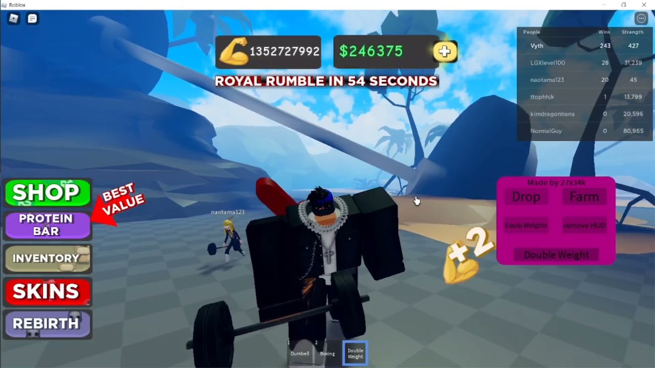 Boxing simulator 2 FARM script
