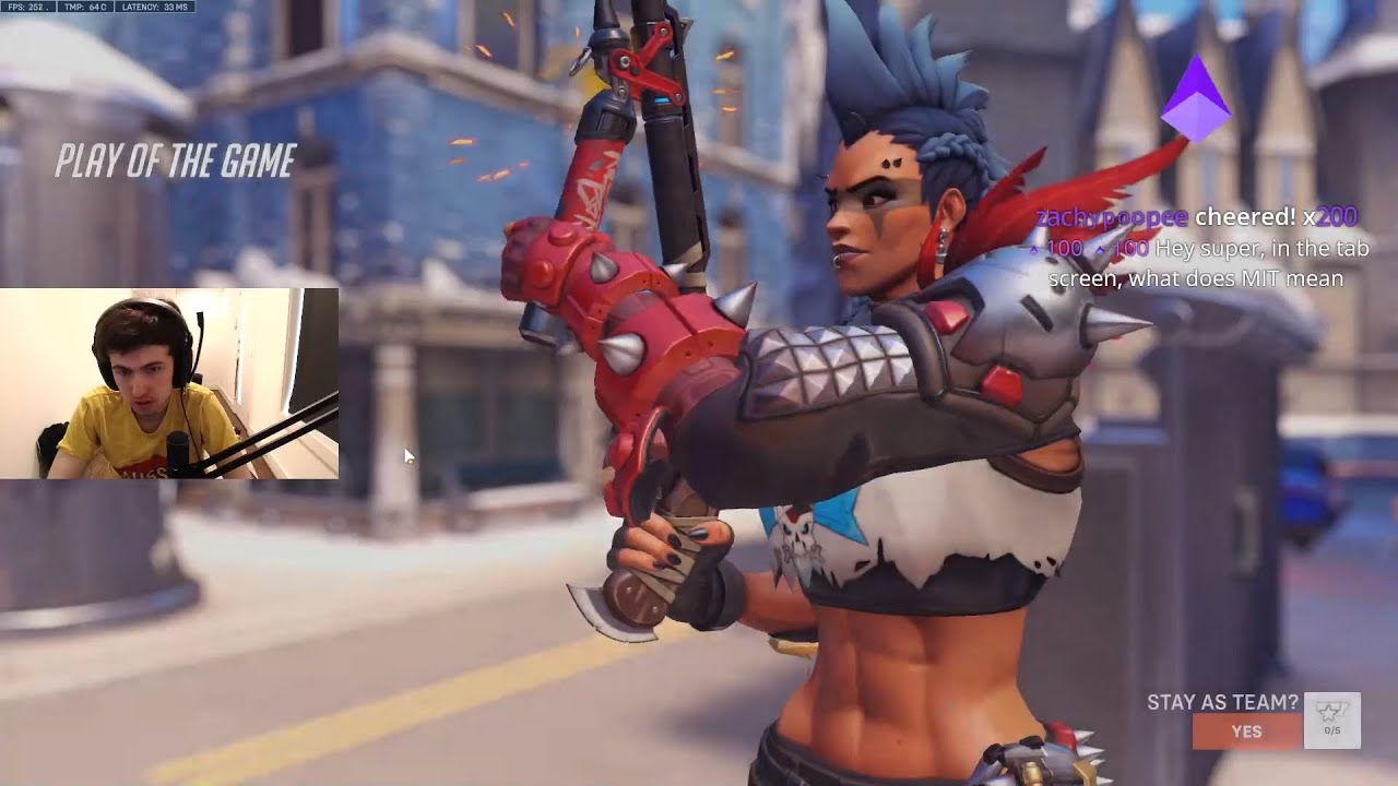 POTG! SUPER INSANE JUNKER QUEEN GAMEPLAY NEW HERO OVERWATCH 2 PVP BETA