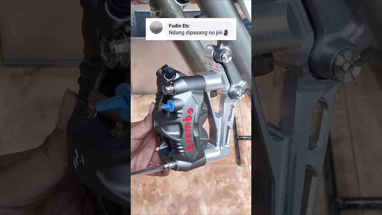 PASANG KALIPER BREMBO GP4RS❗ #otomotif #brembobrake #hondatiger
