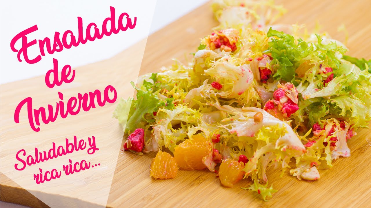 ✅ Ensalada de ESCAROLA y NARANJA con un queso ESPECIAL ▶ Ensalada recetas