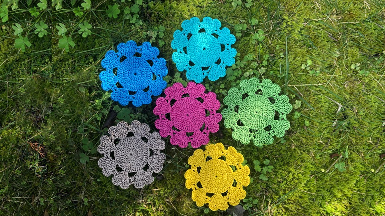 CROCHET HEART COASTER PATTERN