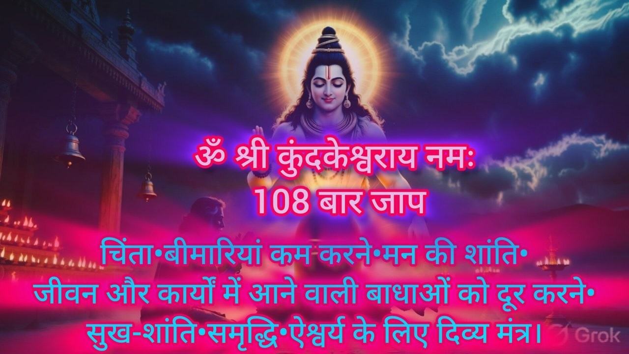 ॐ श्री कुंदकेश्वराय नमः | Om Shree Kundkeshwaray Namah Mantra Jap 108 Wela #Shorts #shivmantra#Jap