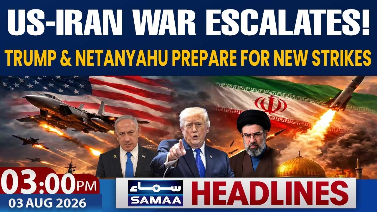 US-Iran War Escalates! Trump & Netanyahu Prepare for New Strikes | 03 PM News Headlines |01 Aug 2026