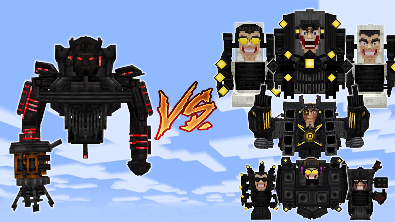 ASTRO JUGGERNAUT vs All G-MAN MODS/ADDONS IN MINECRAFT PE BATTLE