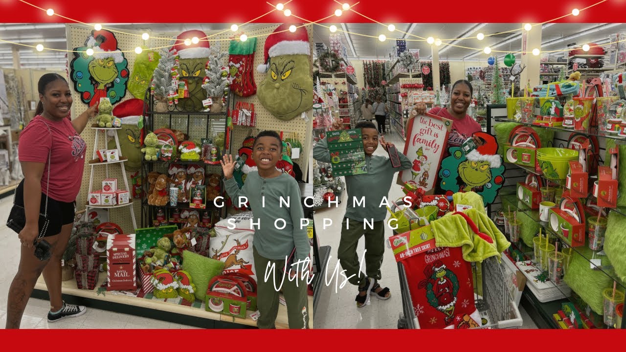 Grinchmas Shopping | Five Below Grinch Decor | 2023 Hobby Lobby Grinch Decor |