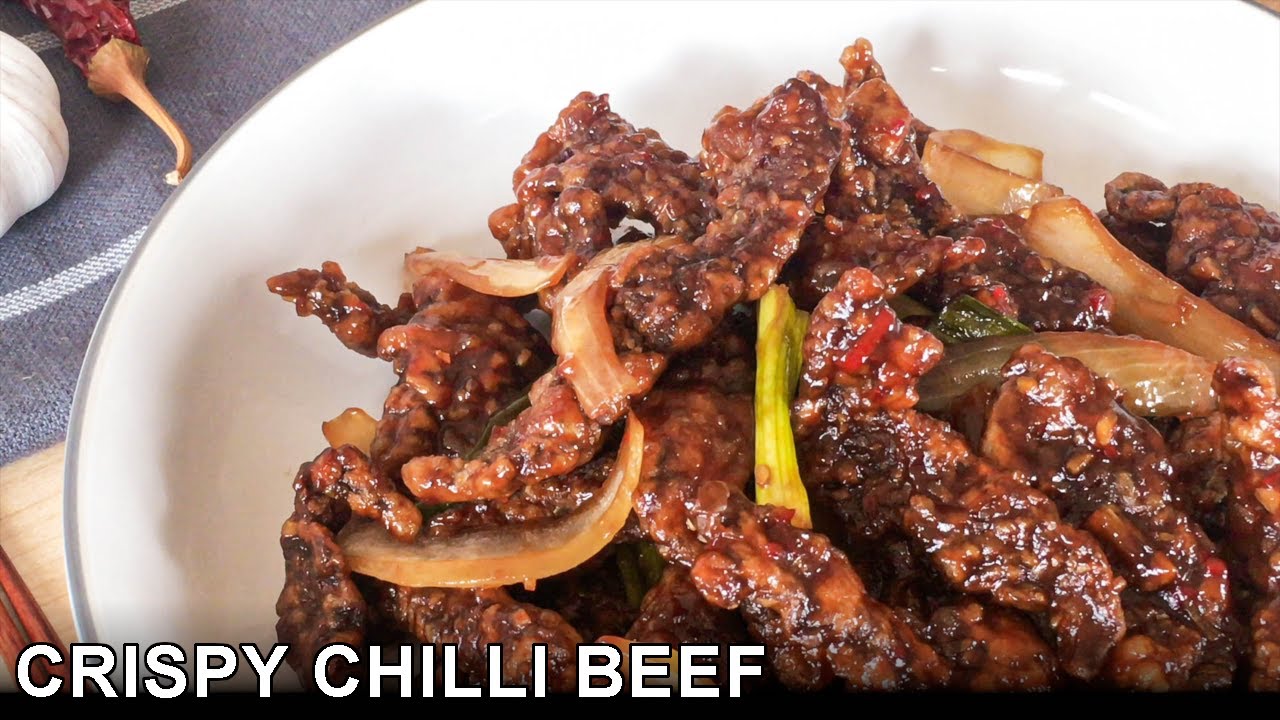 Easy Recipe For Crispy Chilli Beef | The Least Oil You’ll Ever Need For Deep Frying