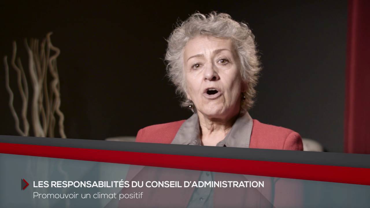 Chapitre 2 – Rôles et Responsabilitiés du conseil d’administration