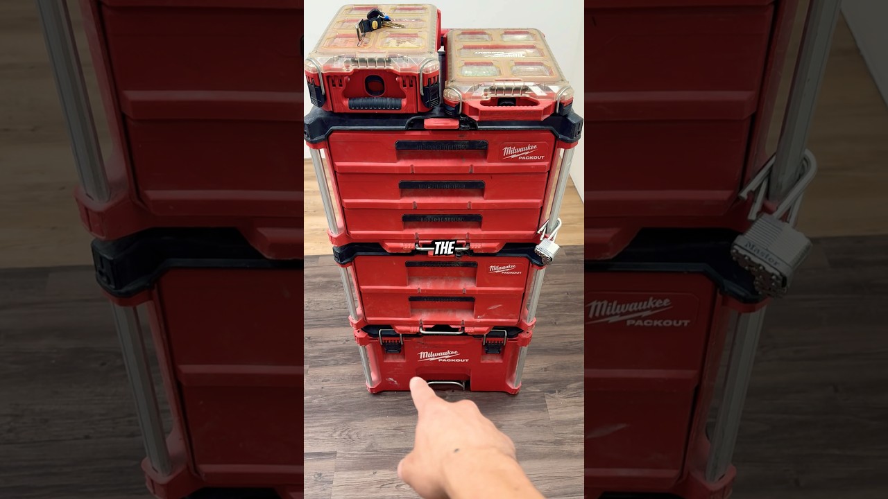 What I keep in my Milwaukee Packouts as a Commercial Electrician ‼️ #shorts #electrician #milwaukee