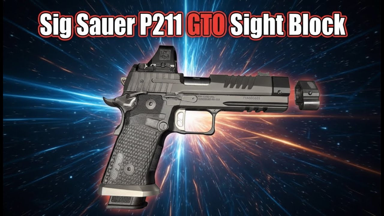 Sig Sauer P211 GTO Sight Block - delete the compensator for USPSA limited optics