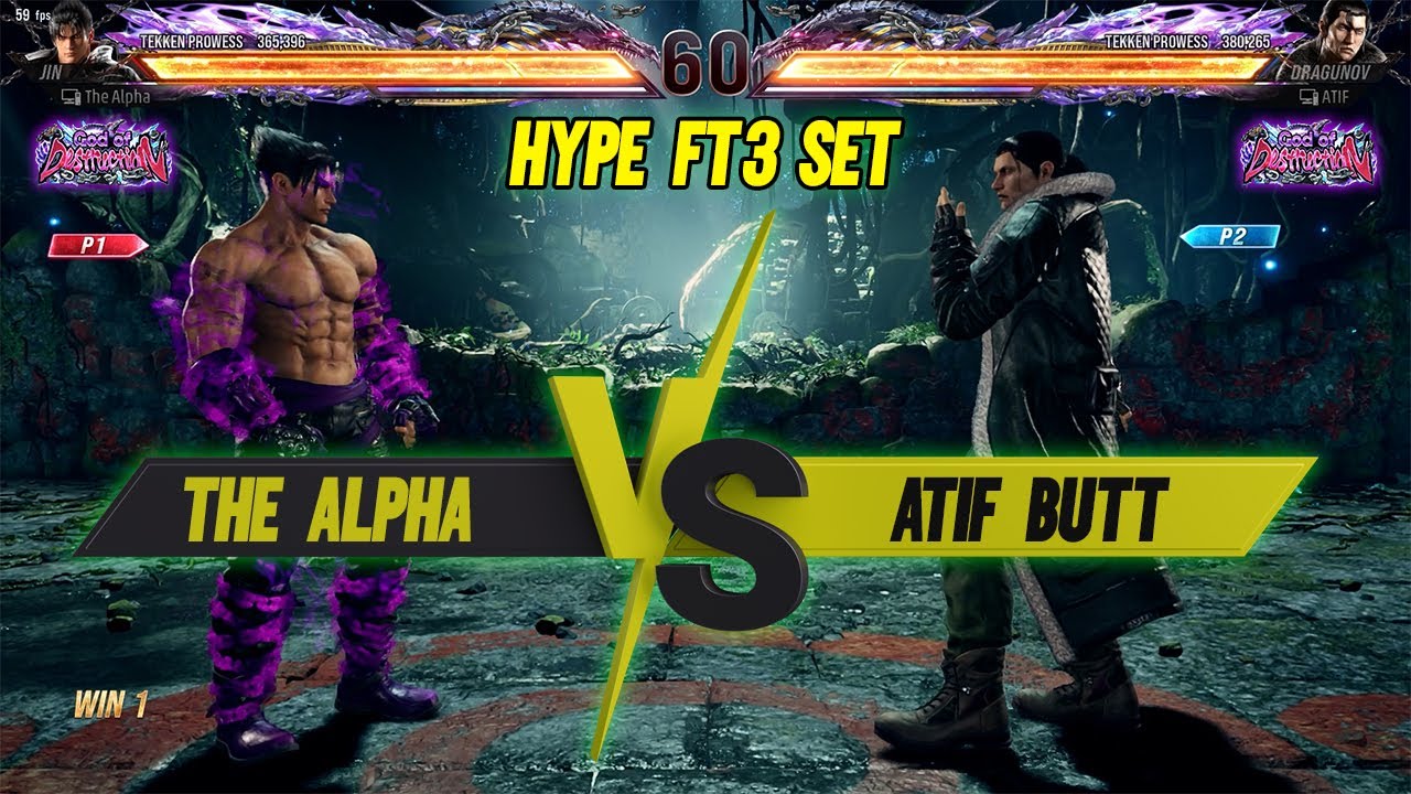 The Alpha (Jin) Vs Atif Butt (Dragunov) Hype FT3 Set | Tekken 8