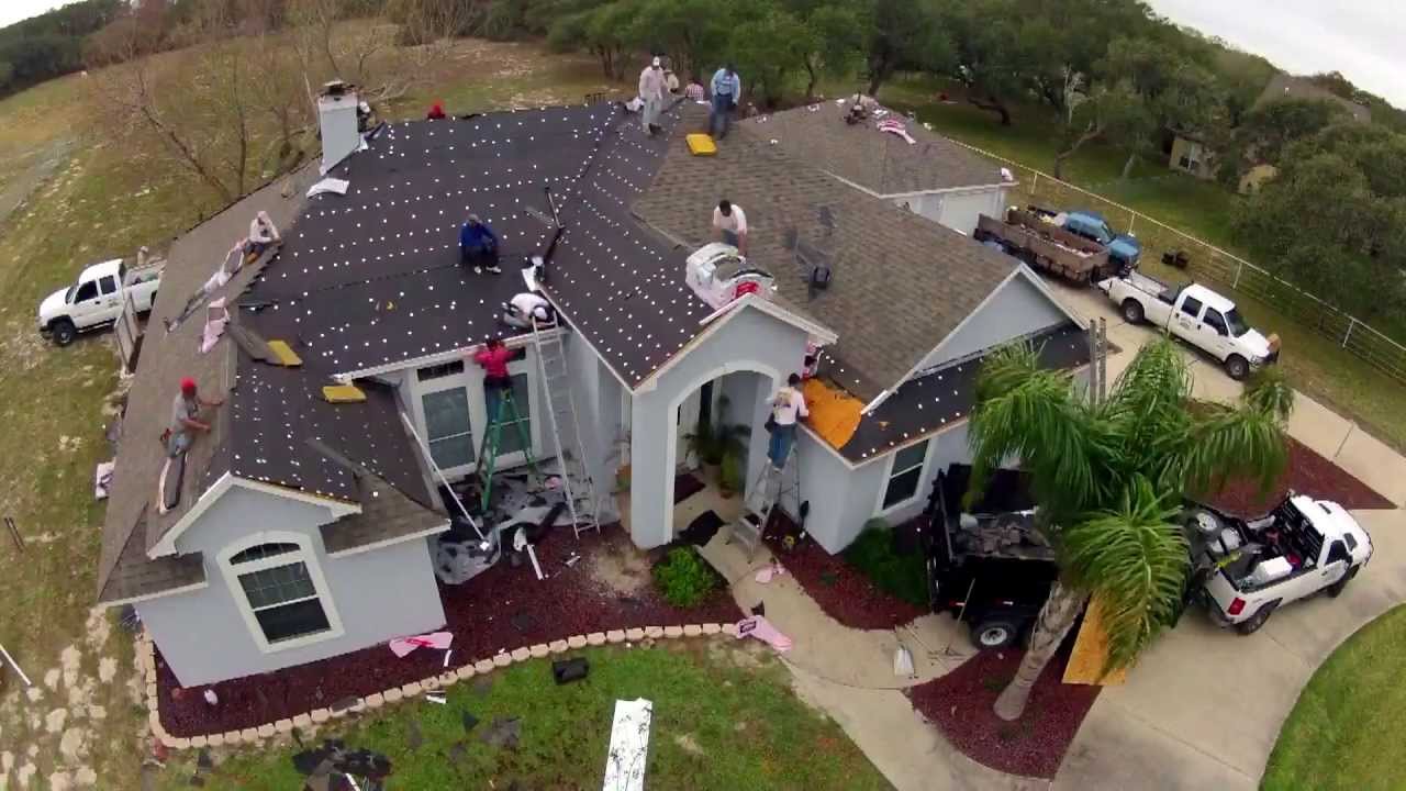 FASTEST ROOF INSTALL EVER - 30 ROOFING SQ in 2 Minutes - HD Timelapse