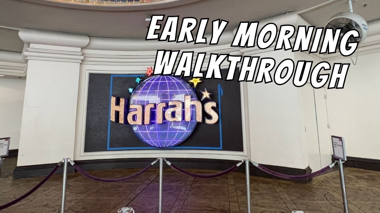 Walking Harrah's Hotel & Casino on a Wednesday Morning | Las Vegas Strip Hotel Walkthrough