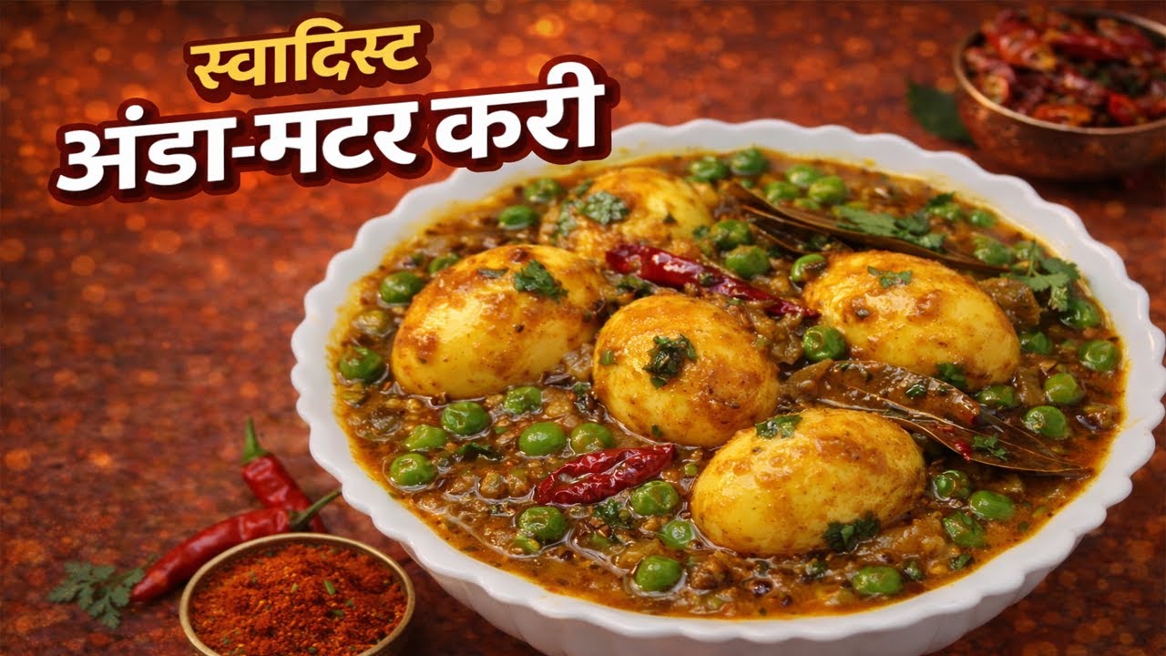 रसेदार, गाढ़ी ग्रेवी वाली अंडा-मटर करी! 🔥 Best Egg Matar Masala for Dinner