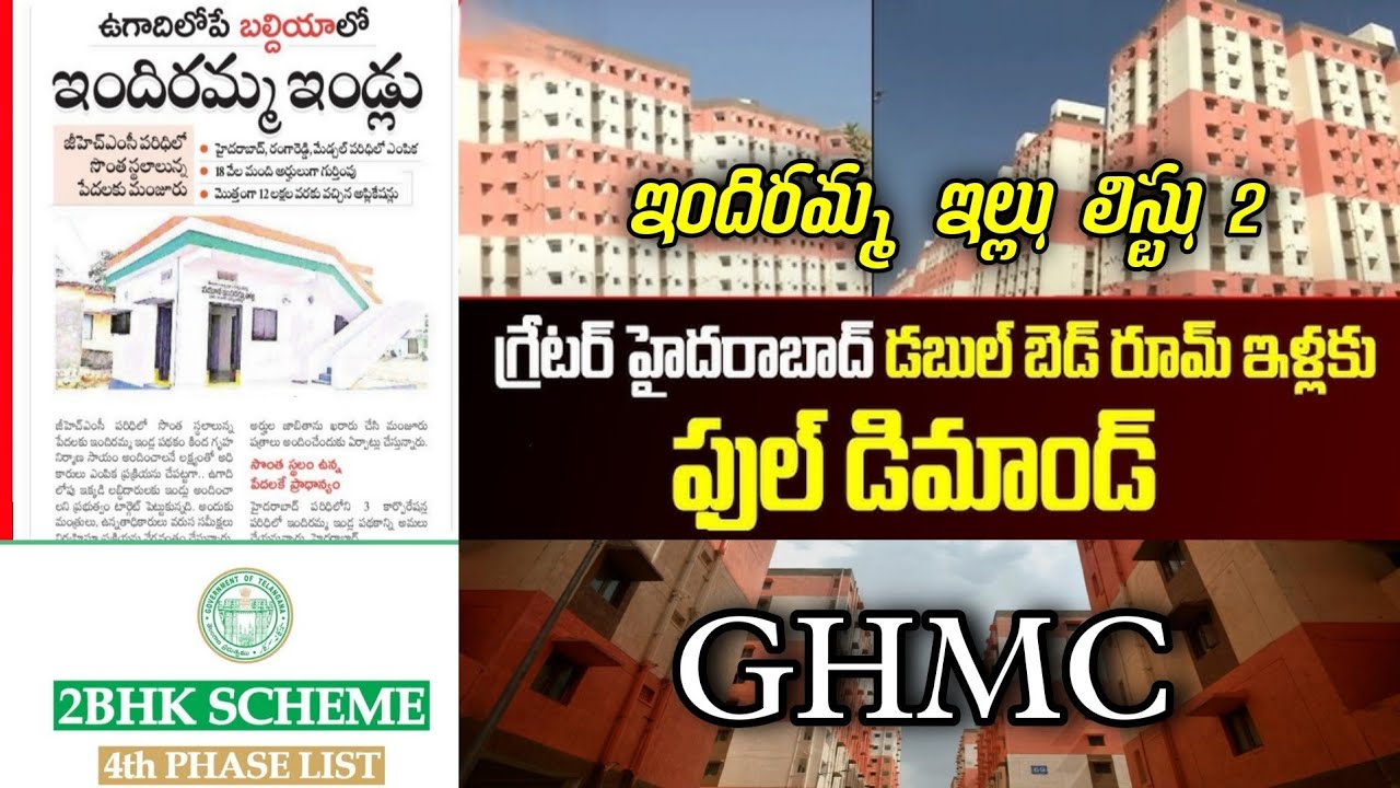 ఇందిరమ్మ ఇల్లు లిస్టు టు | indirammaillu | Dobulbedroom distribution date fix