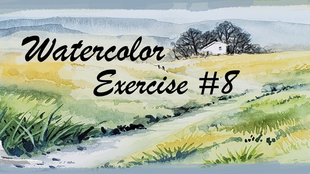 Watercolor exercise #8 - Grass