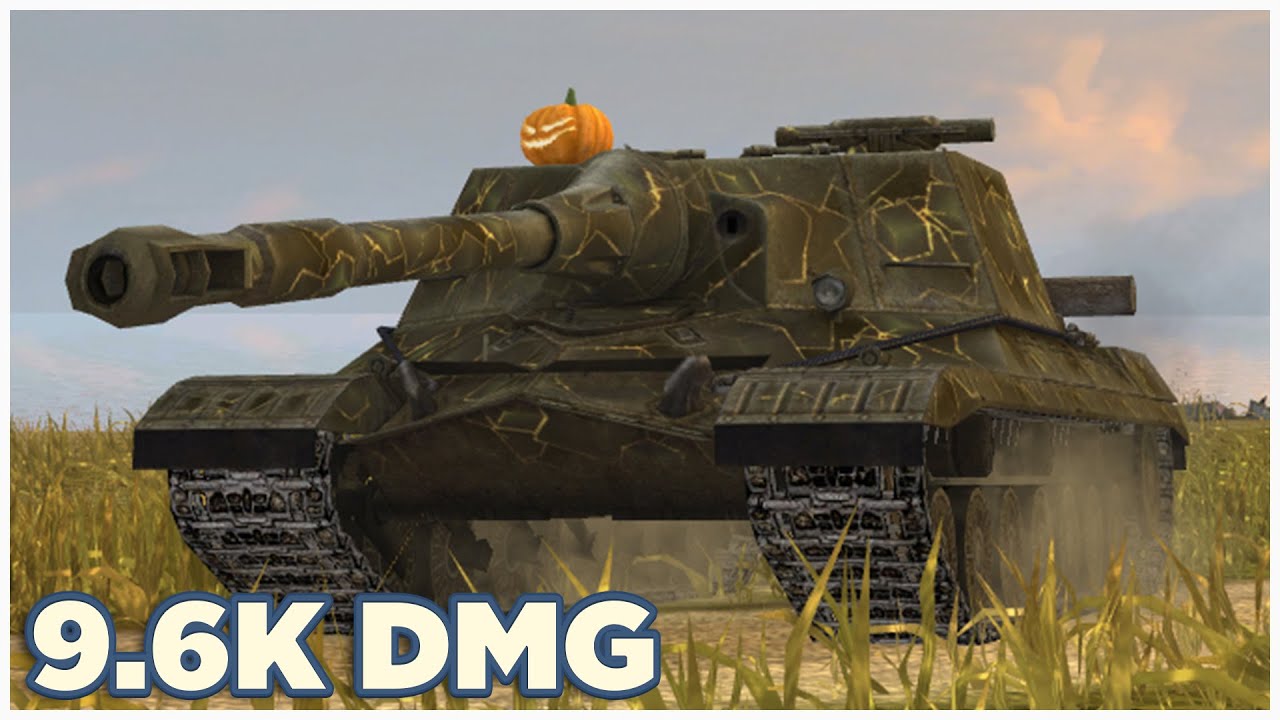 Объект 268 • 9.6К УРОНА • 5 ФРАГОВ • WoT Blitz