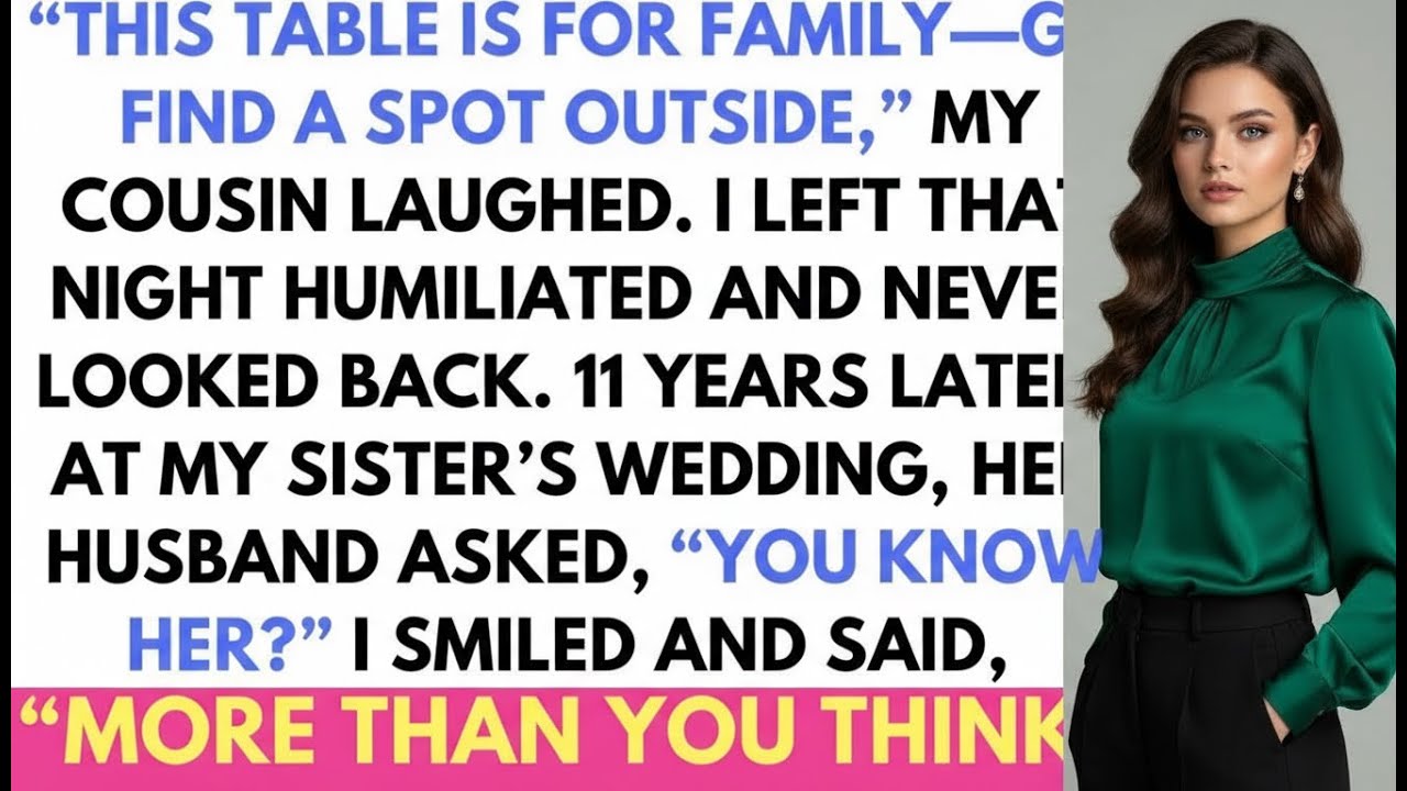 They Told Me to Sit Outside Because I “Wasn’t Family ” 11 Years Later, I Went To My Sister’s Wed
