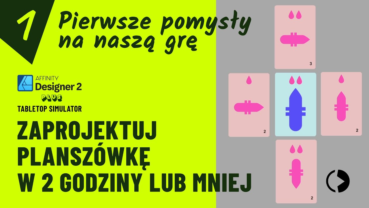 #1. Jak zaprojektować swoją pierwszą grę planszową? Tabletop Simulator i Affinity Designer
