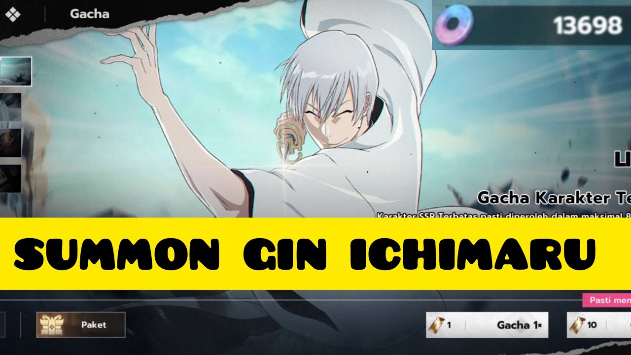 SUMMON GIN ICHIMARU modal 13k jade #bleach #bleachsoulresonance
