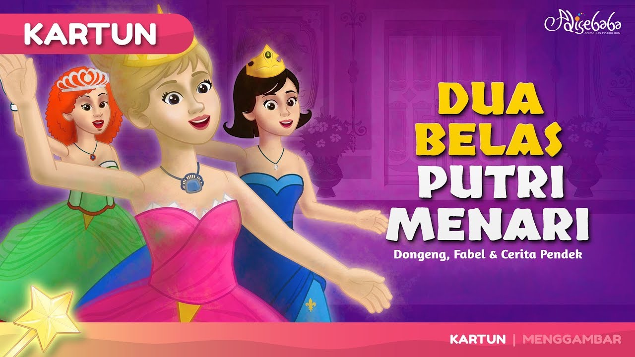 Dua Belas Putri Menari cerita anak anak animasi kartun