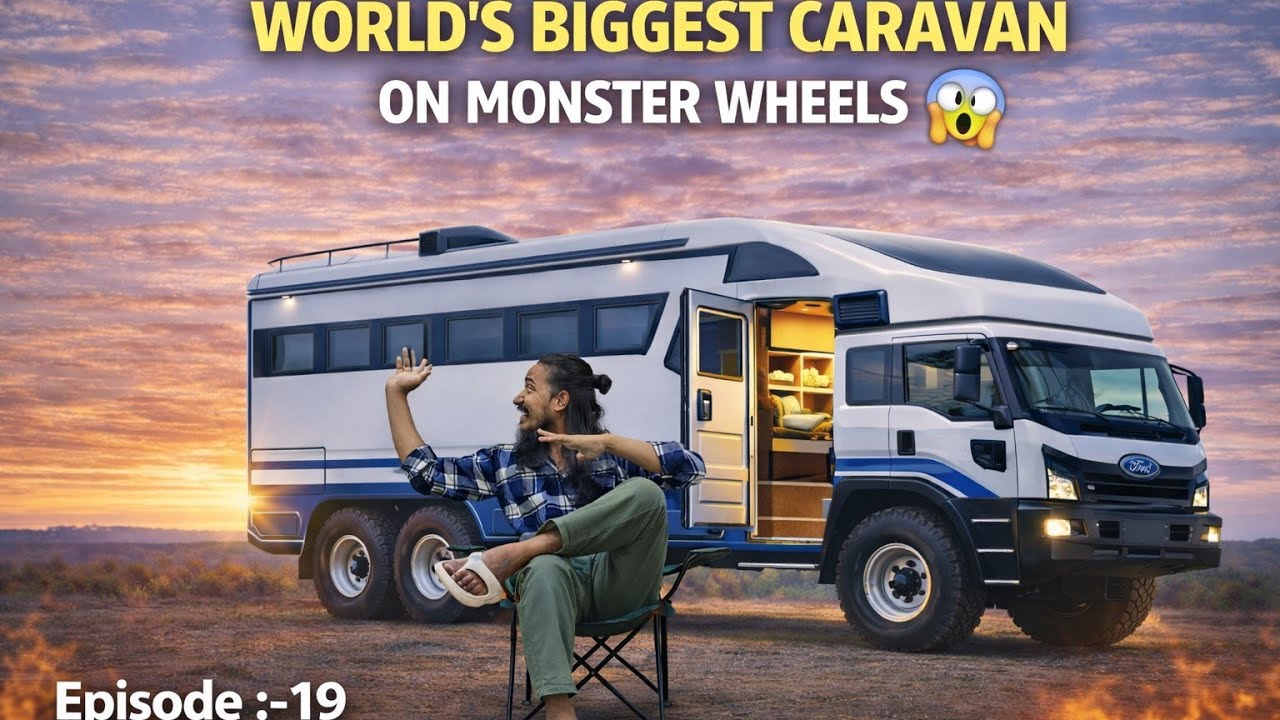 World’s Biggest Campervan Tour😱| Inside Luxury on Monster Wheels| BUS ME 2BHK KA FLAT HAI||EPI:-19
