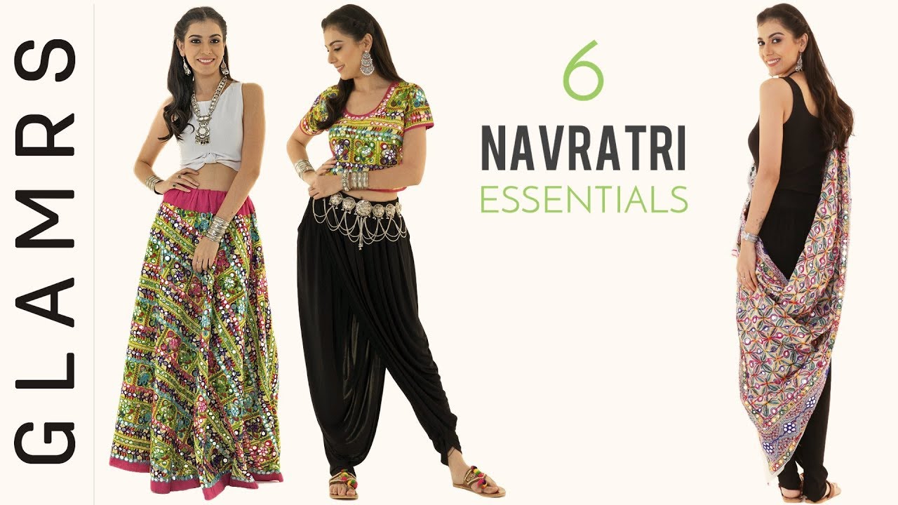 6 MUST- HAVE Navratri Fashion Essentials! | Indo Western Outfits for Garba | Navratri Lookbook 2017
