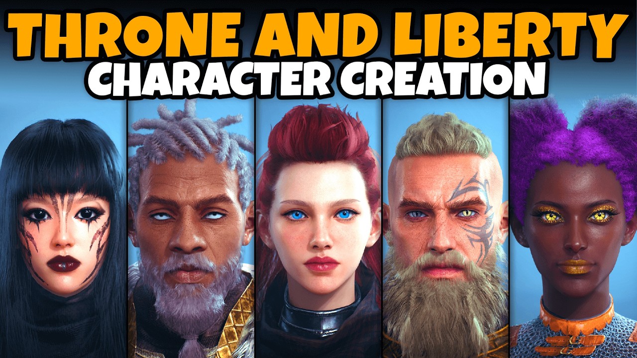 THRONE AND LIBERTY Character Creation (Male & Female, Full Customization, All Options, More!)
