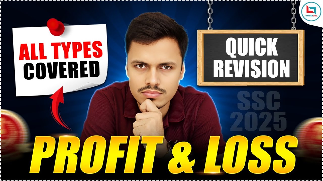 PROFIT LOSS QUICK REVISION | ALL TYPES COVERED | MATHS MANIA