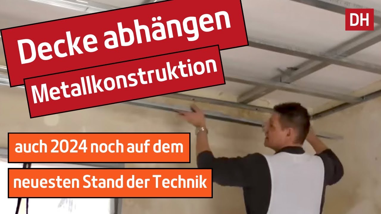 Decken abh&auml;ngen mit Metallkonstruktion D112 .