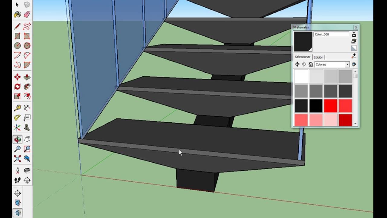 Cómo dibujar fácilmente una escalera en Sketchup