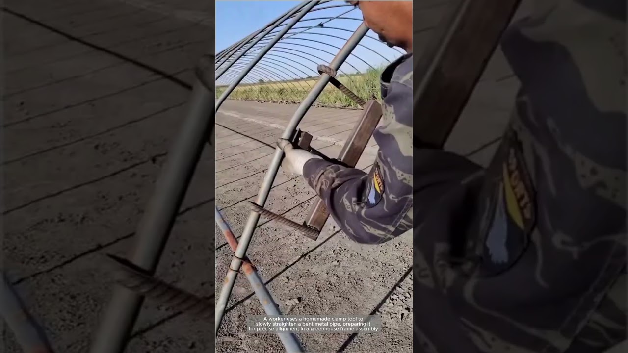 DIY Fix: Straightening a Bent Pipe for Greenhouse Precision