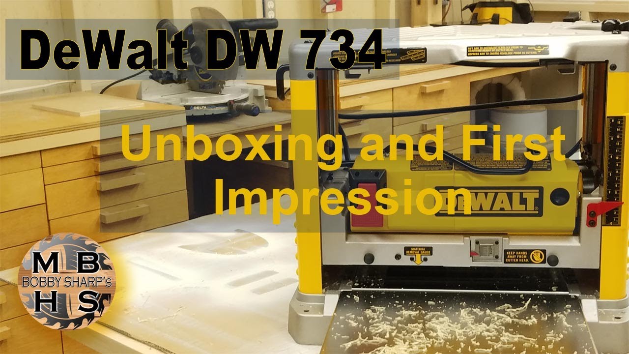DeWalt DW734 Thickness Planer unboxing and first Impressions | Bobby Sharp