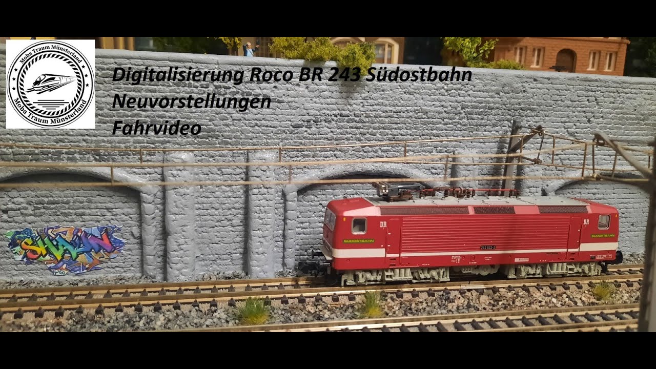 Modelleisenbahn Spur N Digitalisierung Roco BR 243 wieder defekte Decoder Neuvorstellungen Fahrvideo