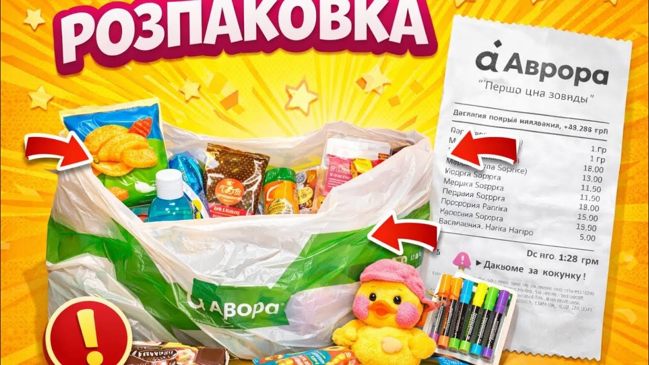 Розпаковка чек Аврора #1