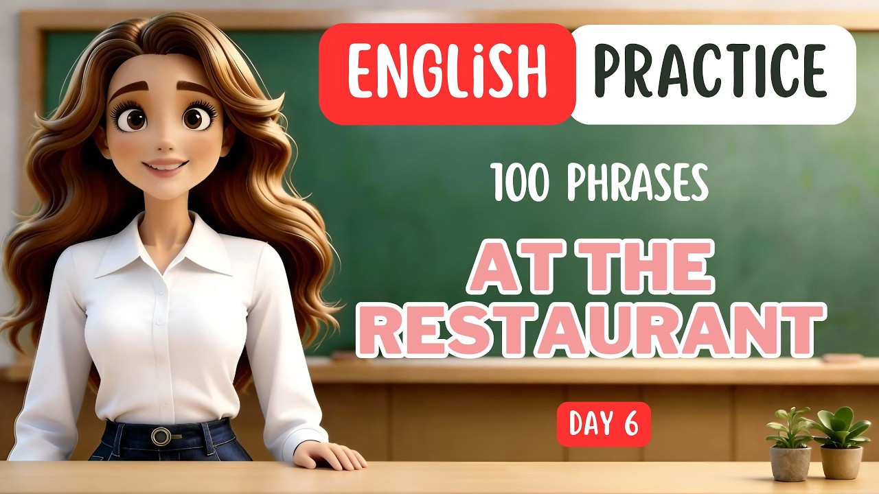 👉 Don’t Panic at a Restaurant 😰 – Learn THESE Sentences in English !
