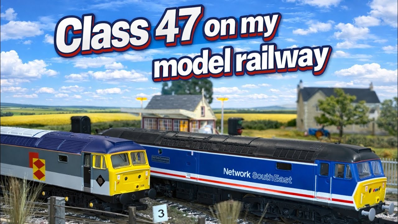 A Day In The Life of a Class 47 on My Model Railway #hornby #lima #modelrailway #class47
