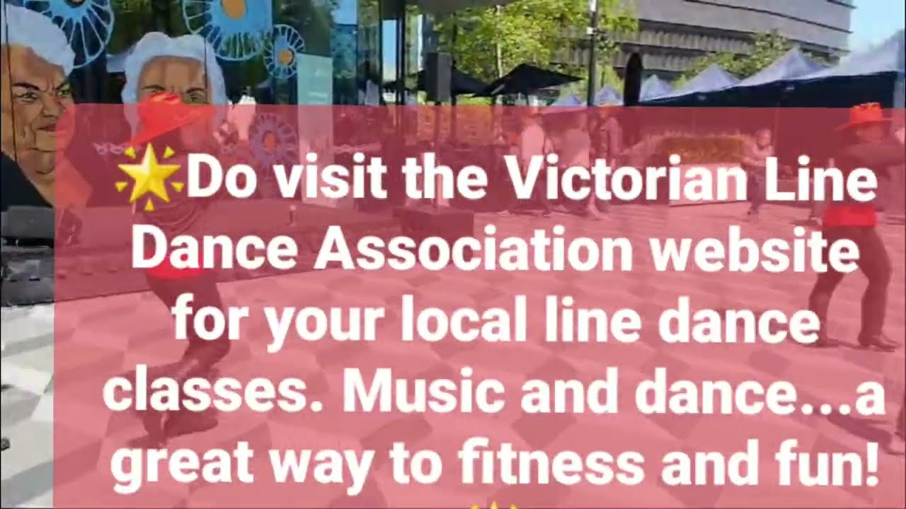 Ramblin'Rose Line Dance at Eastland Town Square, Ringwood (Oct 2024)