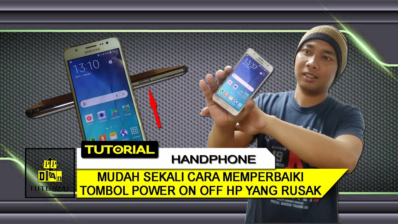 CARA MENYALAKAN HP SAMSUNG TANPA TOMBOL POWER DAN MEMPERBAIKI TOMBOL POWER SAMSUNG GALAXY J5