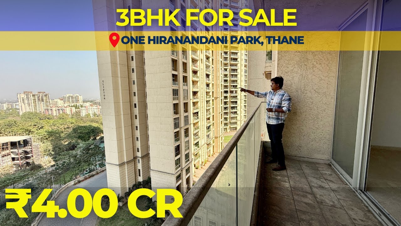 Spacious 3BHK for Sale in One Hiranandani Park, Thane West | ₹4.00 Cr | 7718900765 