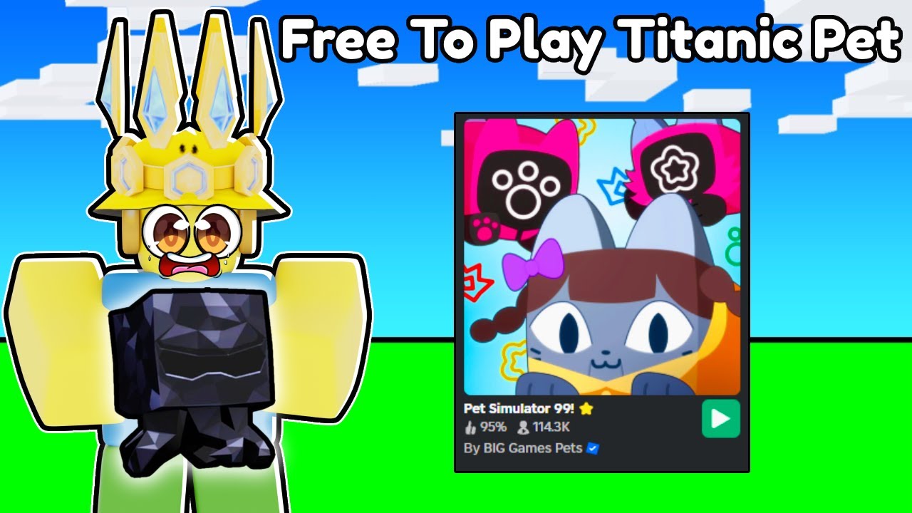 FREE To Play TITANIC! (Pet Sim 99 Update)