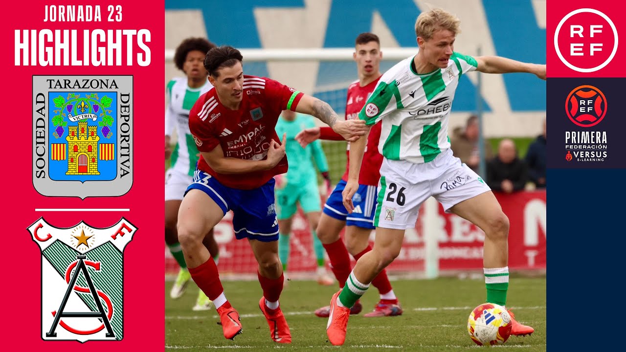 Resumen #PrimeraFederación | SD Tarazona 0-2 Atl Sanluqueño | Jornada 23 | Temporada 2025/26