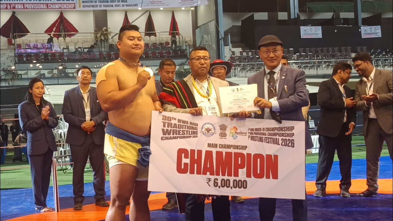 Kezhaseluo-o Pienyü Wins 30th Naga Traditional Wrestling Championship 2026 | Kohima